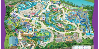 Kaart van Aquatica Orlando