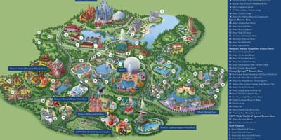 Disney World oord-map