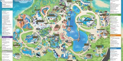 Kaart van Seaworld